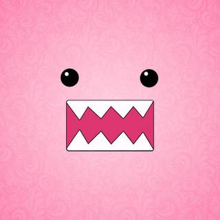 Wallpaper domo pink