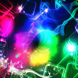 3D colorful wallpaper