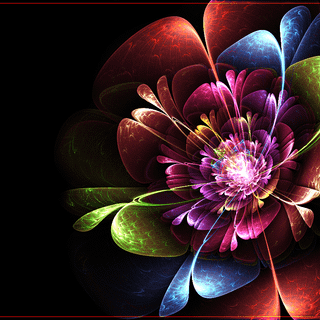 Flower rainbow wallpaper