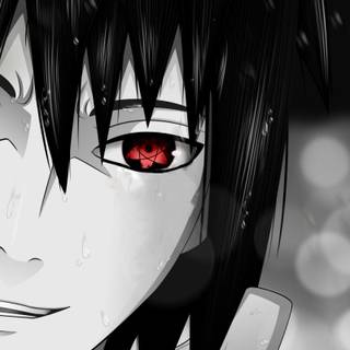 Sasuke red eye wallpaper
