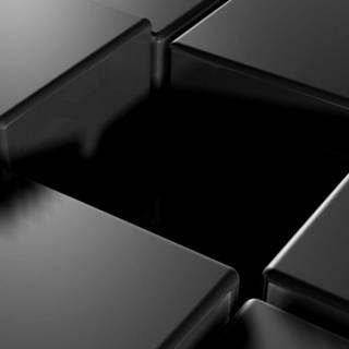 Black 3D Cubes iPhone Wallpaper