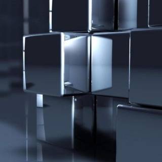 Black 3D Cubes iPhone Wallpaper
