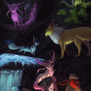 Wallpaper panda: flareon