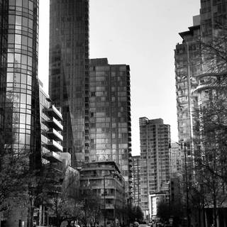 Black city wallpaper