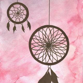 Pink dreamcatcher wallpaper