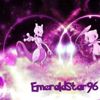 Mewtwo vs mew wallpaper