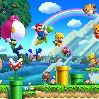 Super Mario Bros background