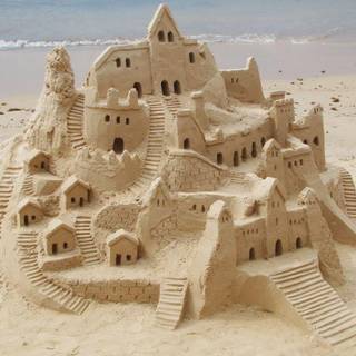 Sandcastle wallpaper