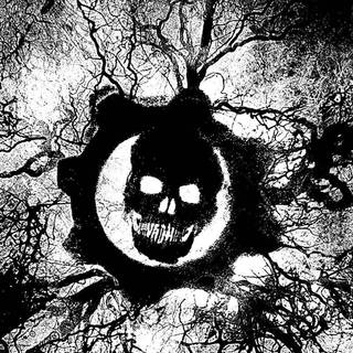 White skull wallpaper