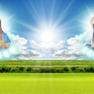 Jesus and Mary wallpaper