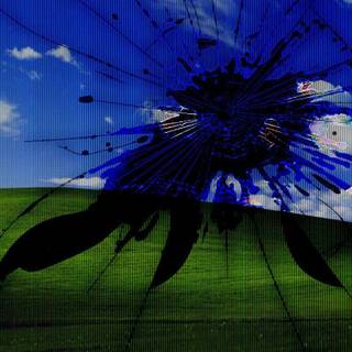 Cracked lcd screen wallpaper