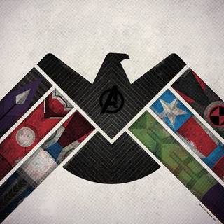 The avengers shield desktop wallpaper