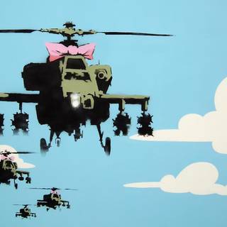 Banksy panda desktop wallpaper