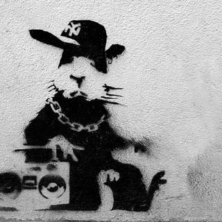 Banksy panda desktop wallpaper