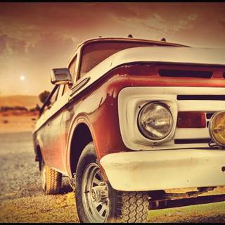 Retro car wallpaper