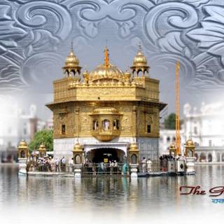 Full HD wallpaper widescreen golden temple