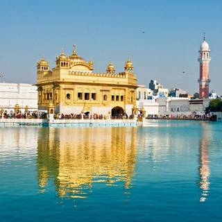 Full HD wallpaper widescreen golden temple