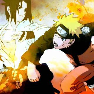 Sasuke uchiha vs naruto uzumaki shippuden wallpaper