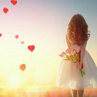 Romantic background wallpaper