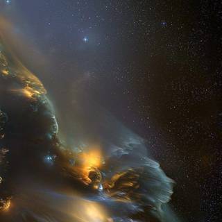 Trippy space background