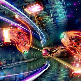 Trippy space background