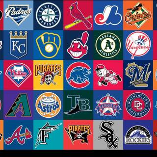 MLB HD logo wallpaper