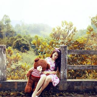 Teddy missing you wallpaper