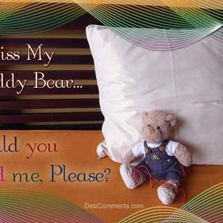 Teddy missing you wallpaper
