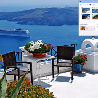 Santorini greece background
