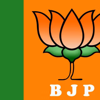 Bjp flag background black