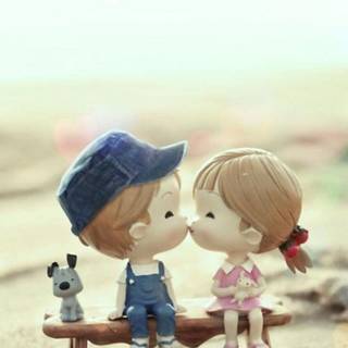 Cartoon sad couple wallpaper