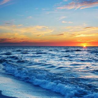 Ocean sunset wallpaper