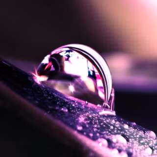 Water drop heart wallpaper