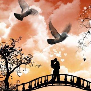 Romantic wallpaper for mobile