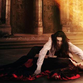 Vampire love wallpaper