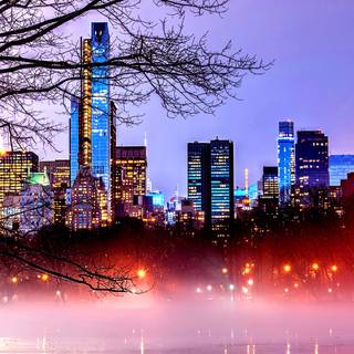 Central park wallpaper view