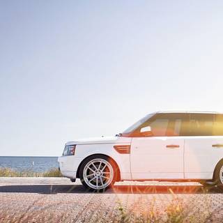 White range rover wallpaper