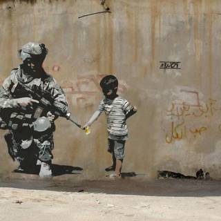 Street art banksy wallpaper