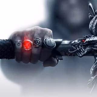 Samurai sword background