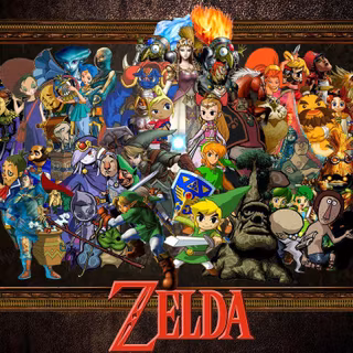 Zelda collage wallpaper