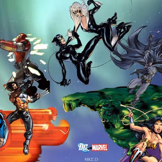 Marvel vs dc heroes wallpaper HD