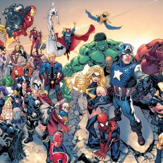 Marvel vs dc heroes wallpaper HD