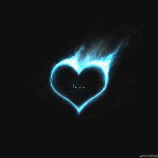 Black heart HD wallpaper