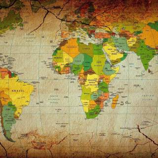 World map desktop wallpaper