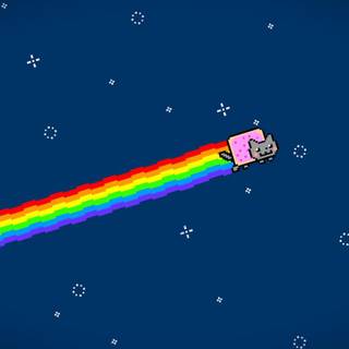 Nyan breaking screen backgrounds