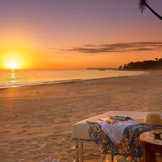 Sunset at beach wallpaper