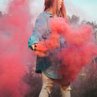 Smoke bomb wallpaper