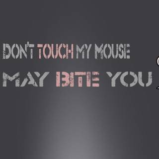 Don't Touch My computer wallpaper