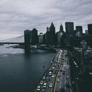 Modern city wallpaper