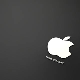 Black white apple wallpaper